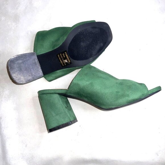 Journey Collection Women’s Adelaide slide Green Faux Suede women’s size 7.5 - Picture 7 of 9